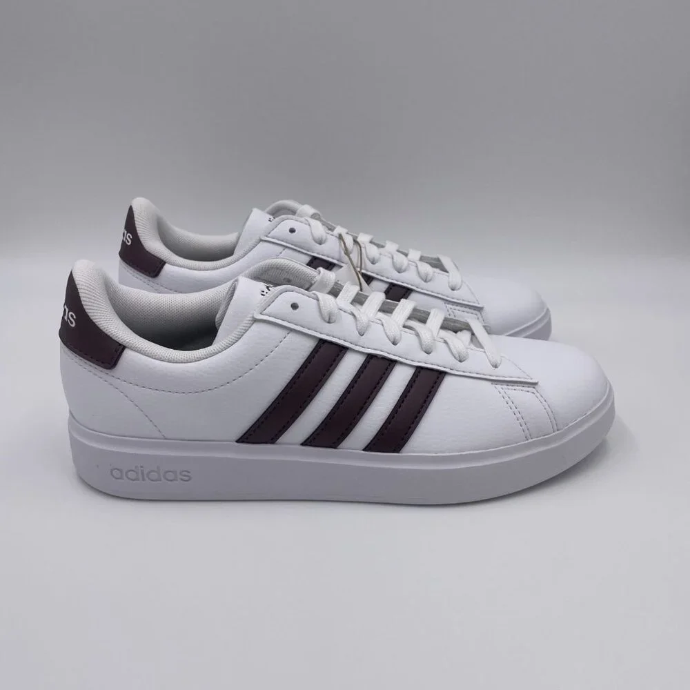 adidas Grand Court 2.0 White / Dark Brown Women's Shoes